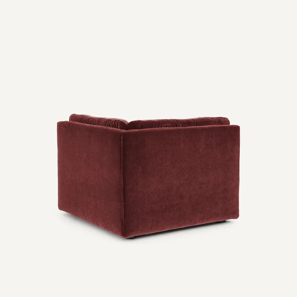 Modulaire 90° hoek in fluweel, GIULIANO