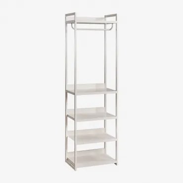 Open Kast Met Ijzeren Planken Velunis Gardenia Wit - Sklum