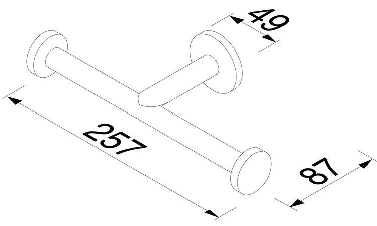 Geesa Nemox toiletrolhouder zonder klep dubbel RVS geborsteld