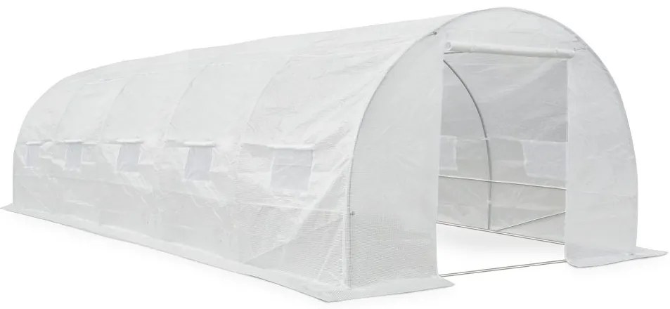 Folie tunnel met metalen frame 3x8m wit Garden Point