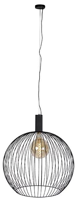 Design hanglamp rond zwart 70 cm - Dos Modern E27 Binnenverlichting Lamp
