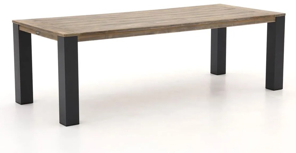Tuin eettafel ROUGH | Rechthoekig  | Tuintafel Teakhout | 240x100cm | 6 personen | Kees Smit Tuinmeubelen