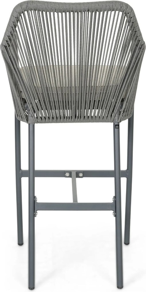 Barstoel Rope Grijs-antraciet De Laan Marbella