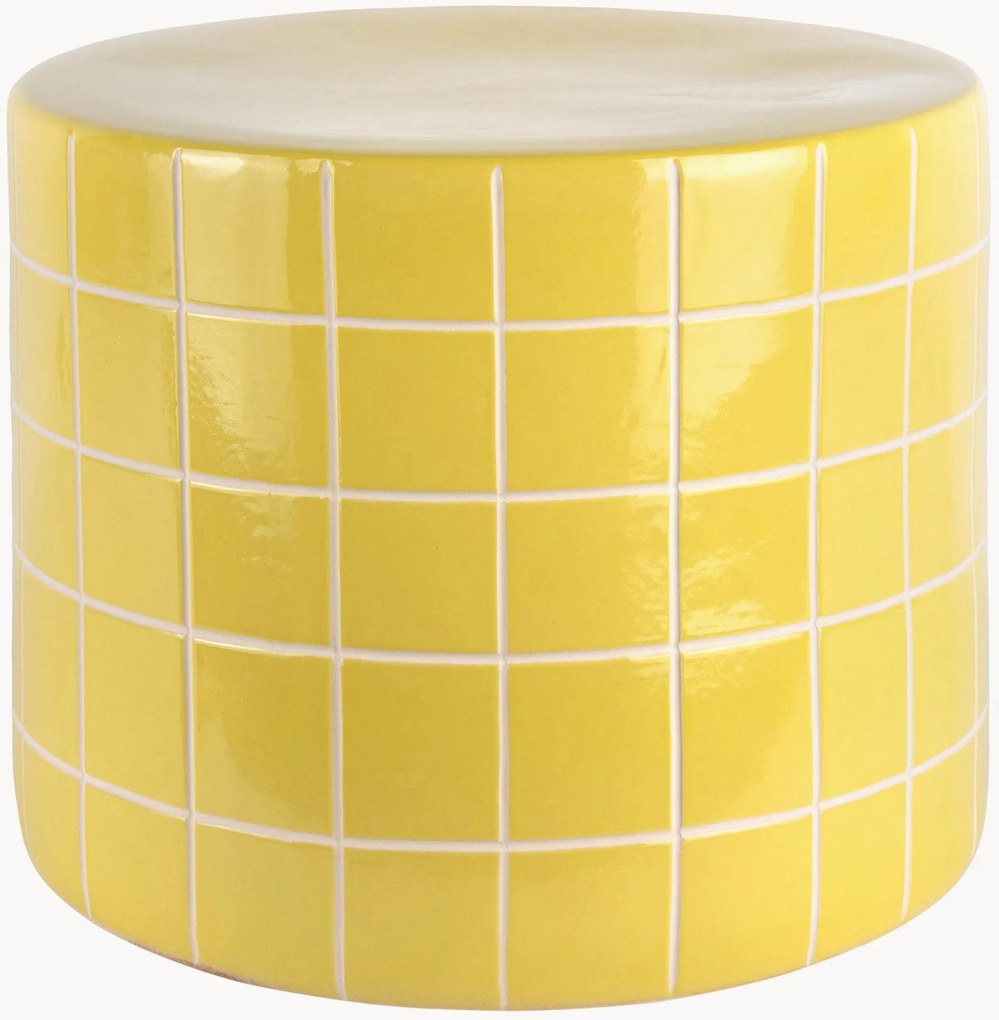 Ronde bijzettafel Retro Tiles