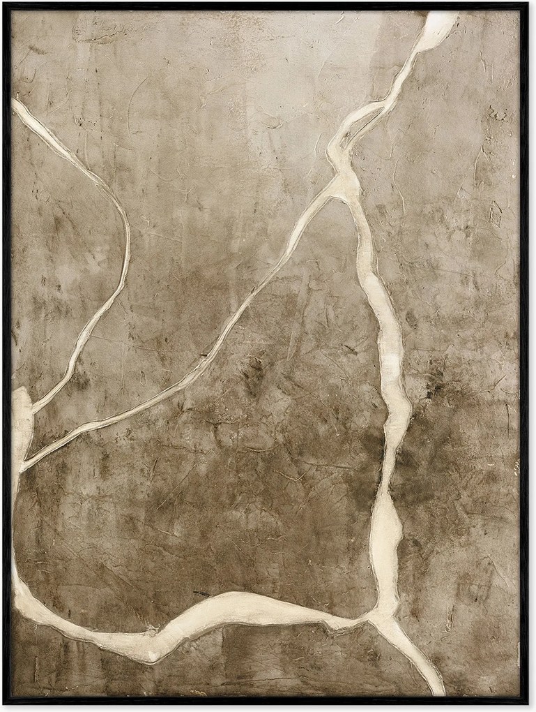 Ingelijst schilderij Vibranium op canvas