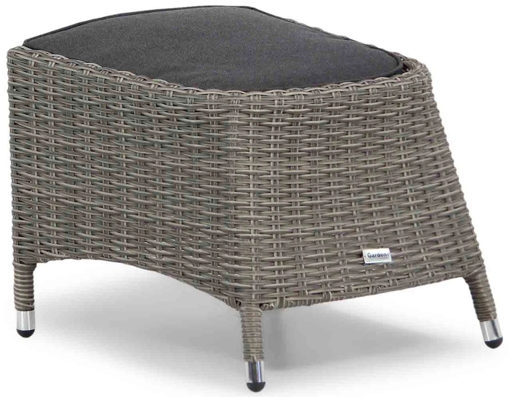 Bistroset 1 persoon  Wicker Grijs Garden Collections Lincoln