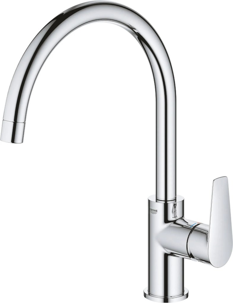 Grohe BauEdge keukenkraan met draaibare uitloop chroom
