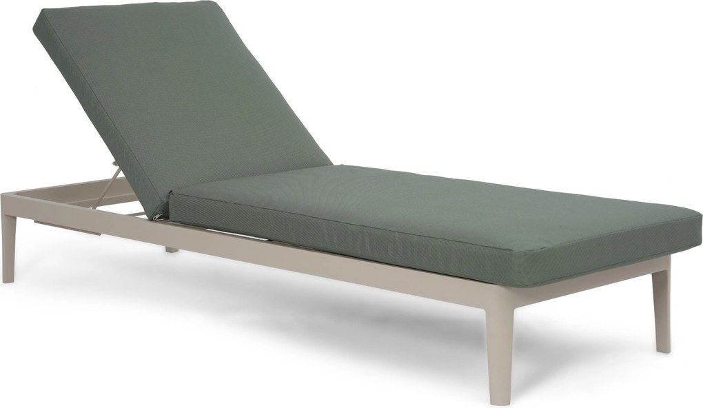 Lifestyle Garden Furniture Mateo Ligbed Met Kussen Loft/moss Green Aluminium Taupe