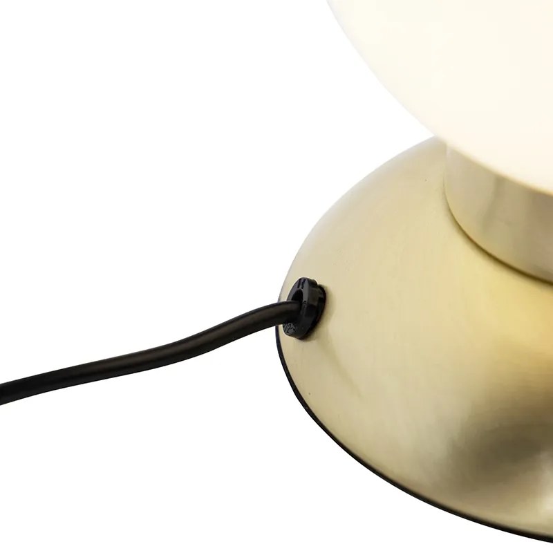 Design tafellamp goud dimbaar incl. LED - Majestic Modern rond Binnenverlichting Lamp
