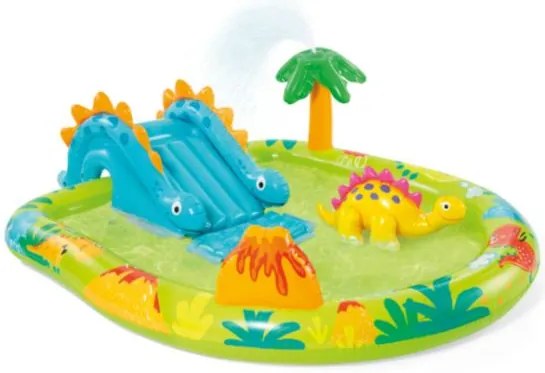 Intex opblaasbaar waterpark Little Dino - L191 x B152 x H58cm