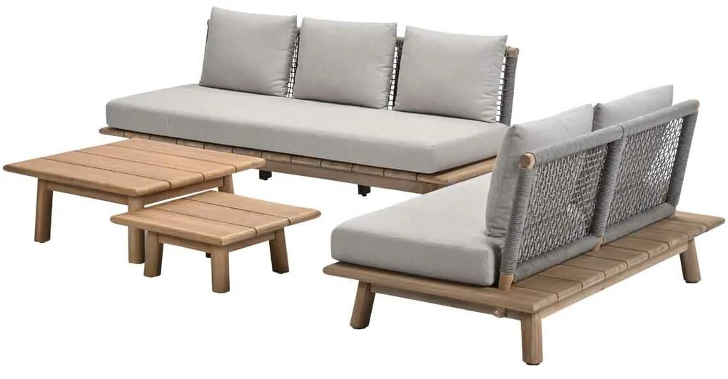Garden Impressions San Namut loungeset 4-delig - grey sand