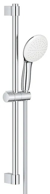 GROHE Tempesta 110 Glijstangset - 60cm - ronde handdouche - 1 straalsoort - gladde doucheslang - chroom 27924003