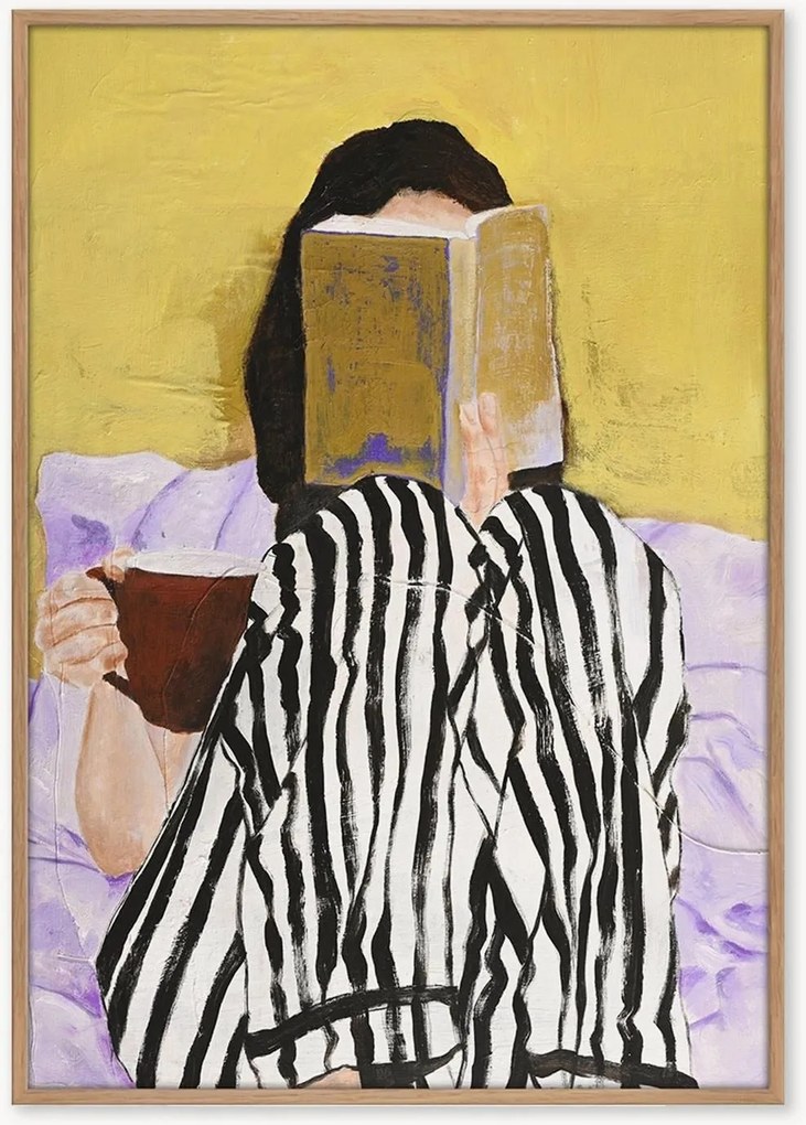 Ingelijste digitale print Reading