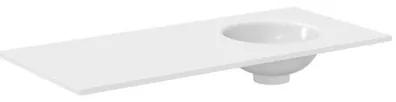 Crosswater Infinity Wastafel inbouw - 100cm - wasbak rechts - polar white IF1000SPW_RH
