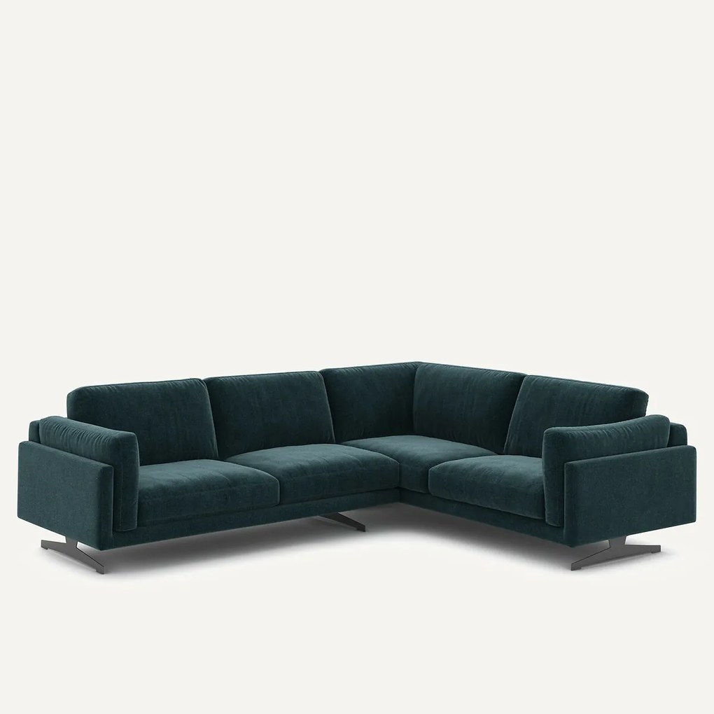 Chenille fluwelen hoekbank, César