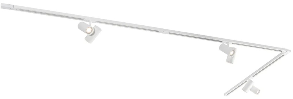 Modern railsysteem met 3 Spot / Opbouwspot / Plafondspots wit 1-fase - Iconic Scopio Modern GU10 Binnenverlichting Lamp