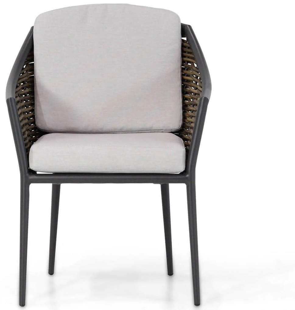 Bistroset 2 personen 70 cm Aluminium/wicker Grijs Coco Olivine/Como