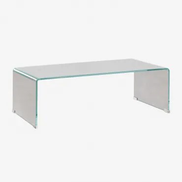 Rectangulaire Salontafel 110x55 Cm In Gehard Glas Crhis Transparant - Sklum