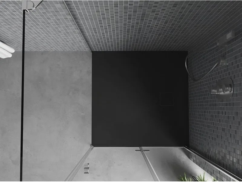 Mexen Bert vierkante douchebak SMC 90 x 90 cm, zwart - 4K709090