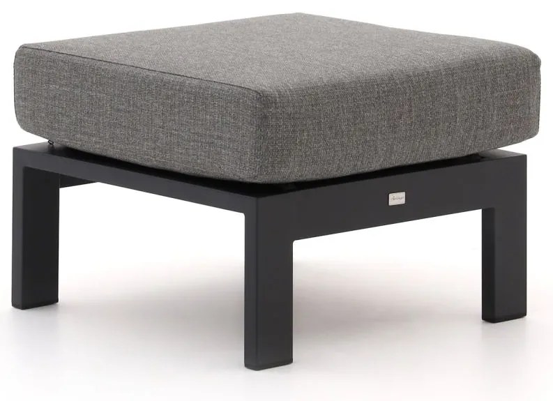 Voetenbank tuin | Bellagio  Musone | Aluminium | Zwart | 61x62cm | Kees Smit Tuinmeubelen