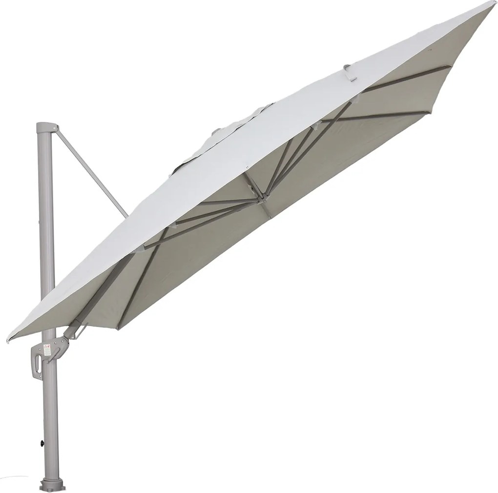 Garden Impressions Hawaii Big Pole II zweefparasol 350x350 cm – frame taupe – doek zand