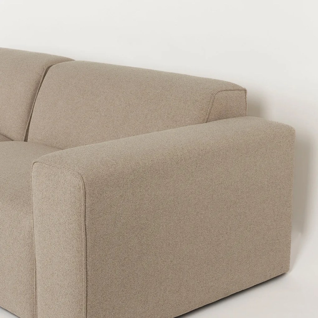 Zuiver Milka Cappuccino Kleine Bank Met Chaise Longue Links Cappuccino