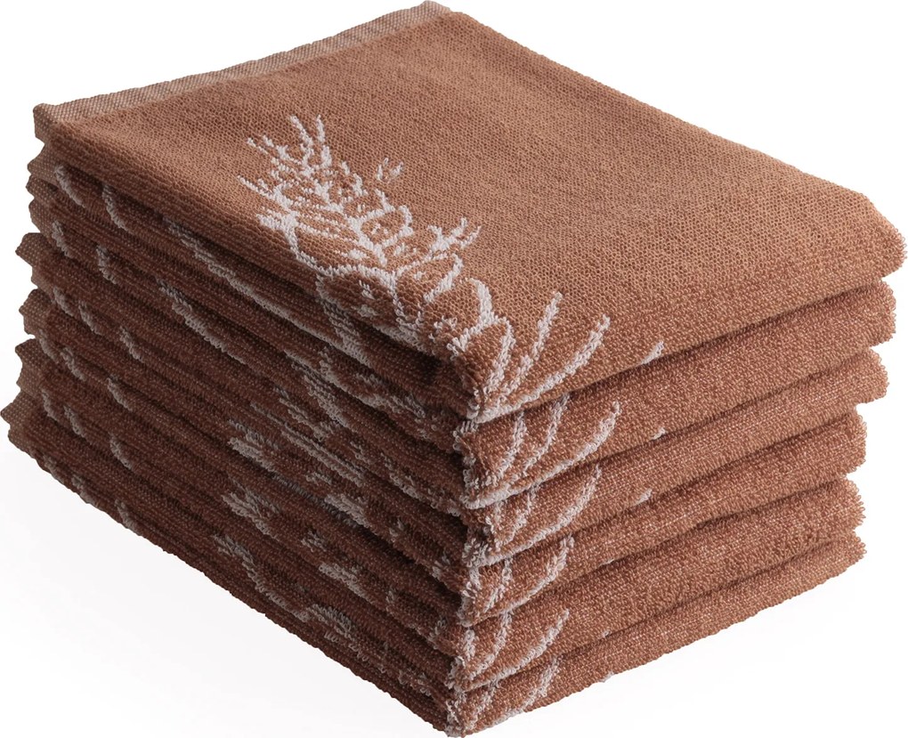 Keukendoek molen– 6 stuks – 50×50 – bruin
