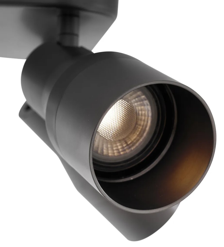 PlafondSpot / Opbouwspot / Plafondspot gunmetal GU10 50mm vierkant 4-lichts - Stanley Modern GU10 rond Binnenverlichting Lamp