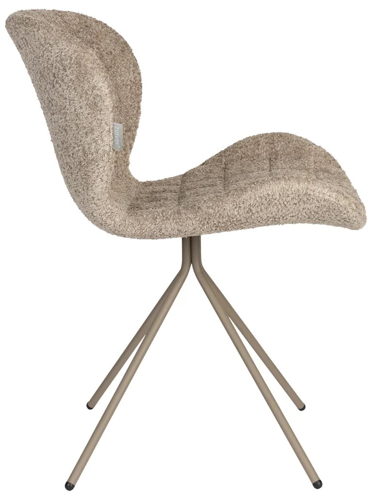 Zuiver OMG Soft Design Eetkamerstoel Beige Teddy