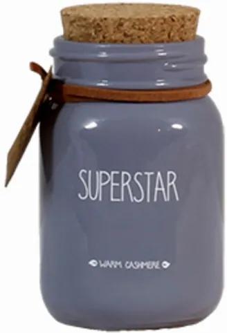 My Flame Lifestyle scented soy candle grey superstar
