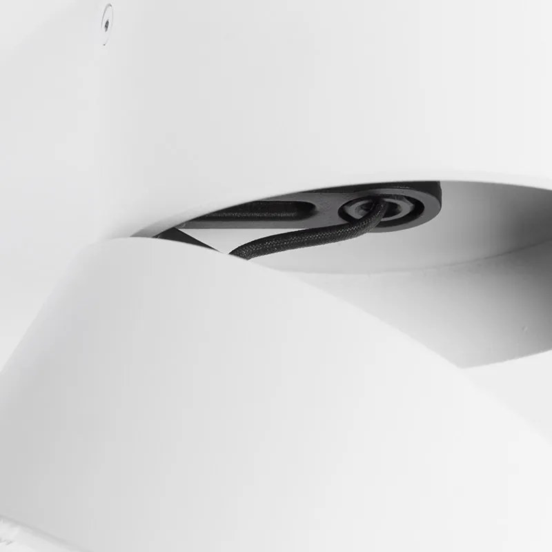 Moderne spot wit rond verstelbaar - Go Nine