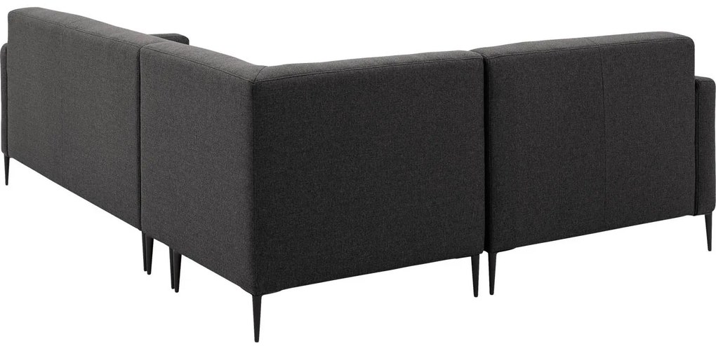 Goossens Key West grijs, stof, 2-zits, modern design