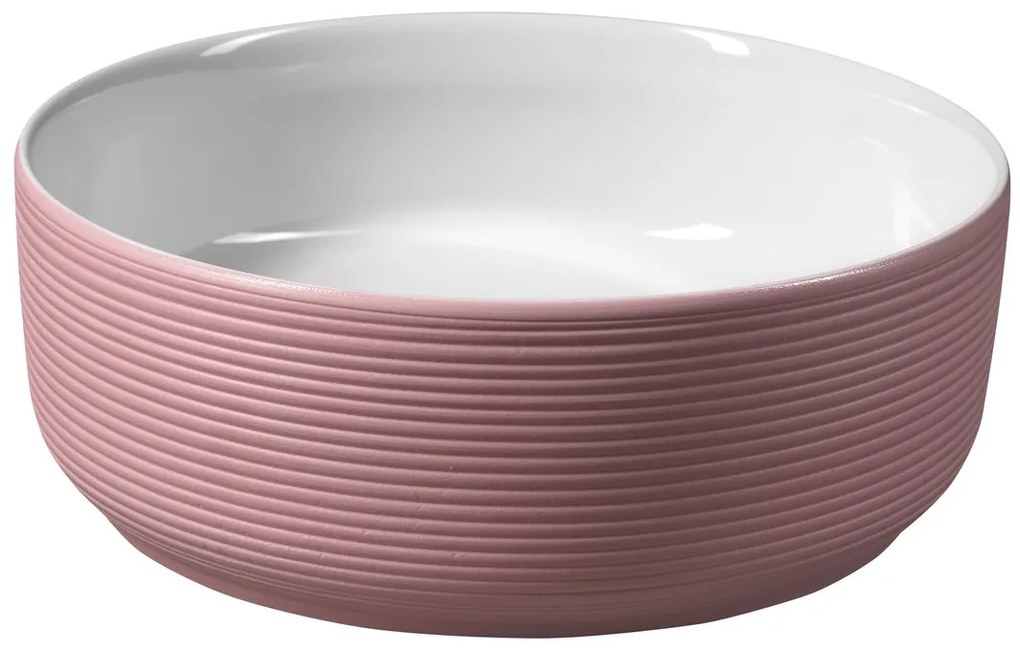 Sapho Ardea waskom keramiek Ø41x15cm roze