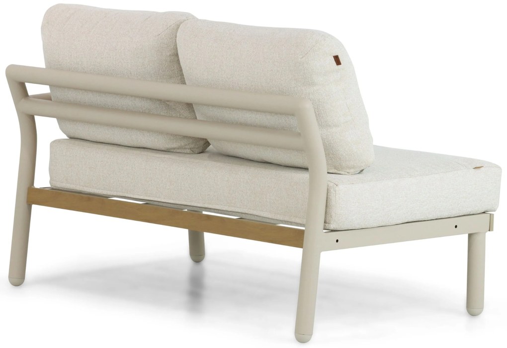 Hoek loungeset 5 personen Aluminium Taupe Santika Furniture Santika
