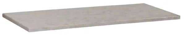 BRAUER Concrete Wastafelblad - 100x46x3cm - zonder kraangat - gecoat beton grijs gemêleerd 2144