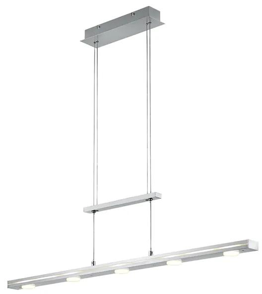 Eettafel / Eetkamer Hanglamp staal incl. LED met touch 3-staps dimbaar - Sanne Modern Binnenverlichting Lamp