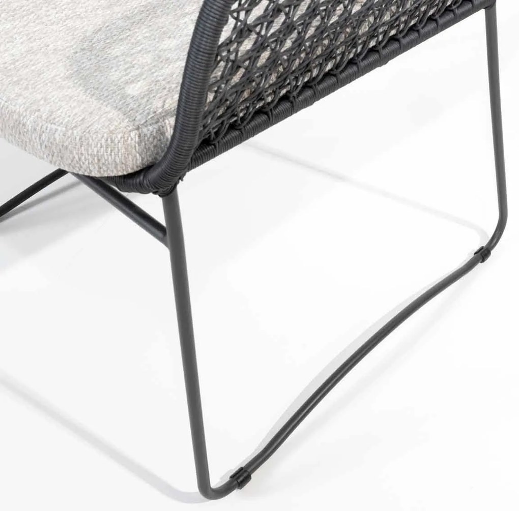 4 Seasons Outdoor Aprilla tuinset antraciet met Montana barrel shape tafel HPL slate antraciet 280 x 113 cm * Sale * Tuinset   antraciet weerbestendig