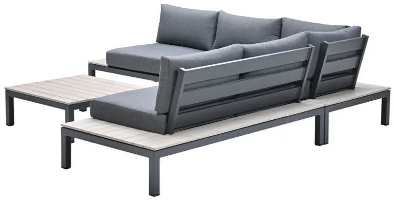 Garden Impressions Nicolle loungeset - Carbon black - donker grijs - Op=Op