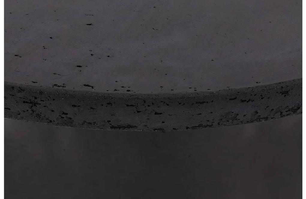 Goossens Salontafel Stone rond, beton grijs, urban industrieel, 50 x 31 x 50 cm