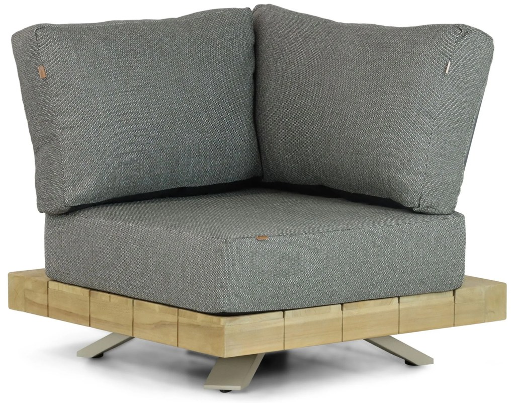 Hoek loungeset 5 personen Teak Taupe Santika Furniture Santika