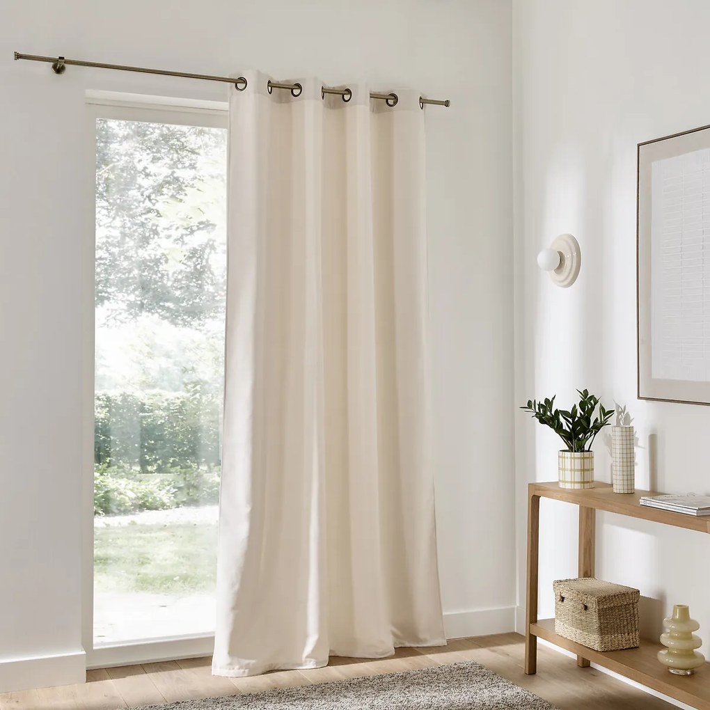 Gordijn in chenille fluweel met oogjes, Calda
