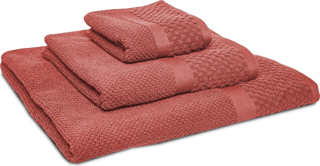 Handdoek Soft Popcorn Collectie – 6 stuks – 50×90 – oudroze