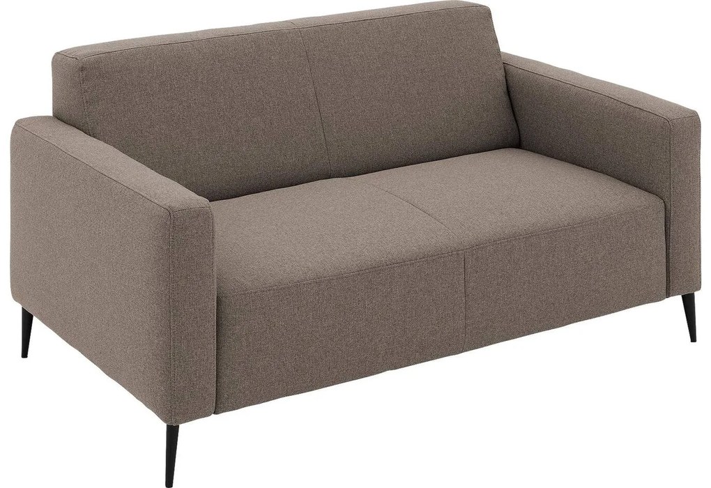 Goossens Key West bruin, stof, 2-zits, modern design