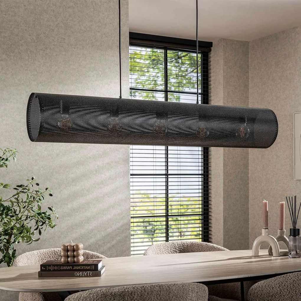 Hanglamp Koker Geperforeerd Staal 120 Cm