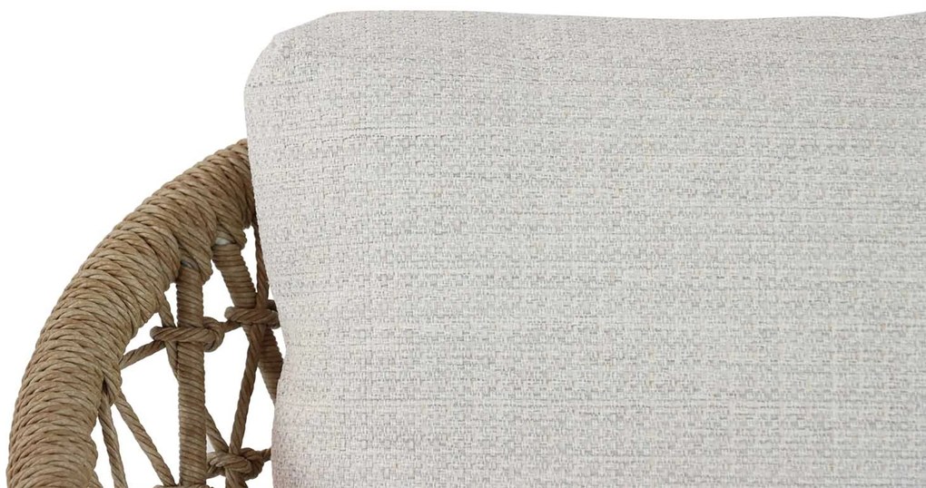 Tuinstoel Aluminium/wicker Taupe-naturel-bruin Coco Bali