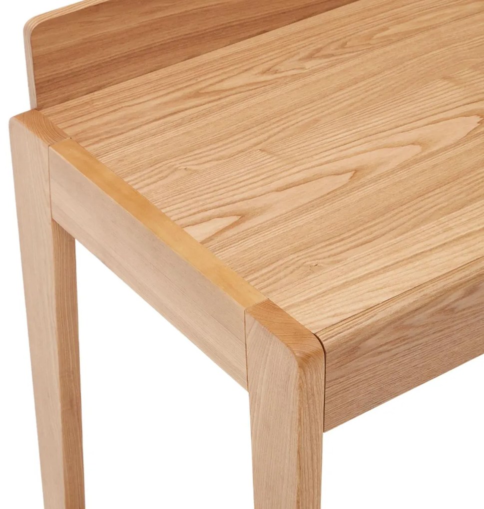 Kave Home Arandu Bureau Met Laden Massief Essenhout - 120 X 60cm.