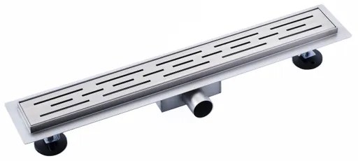 Saniclass 2.0 douchegoot 90cm - met rooster - met vloerflens - RVS YZ-A60-Basic-drain