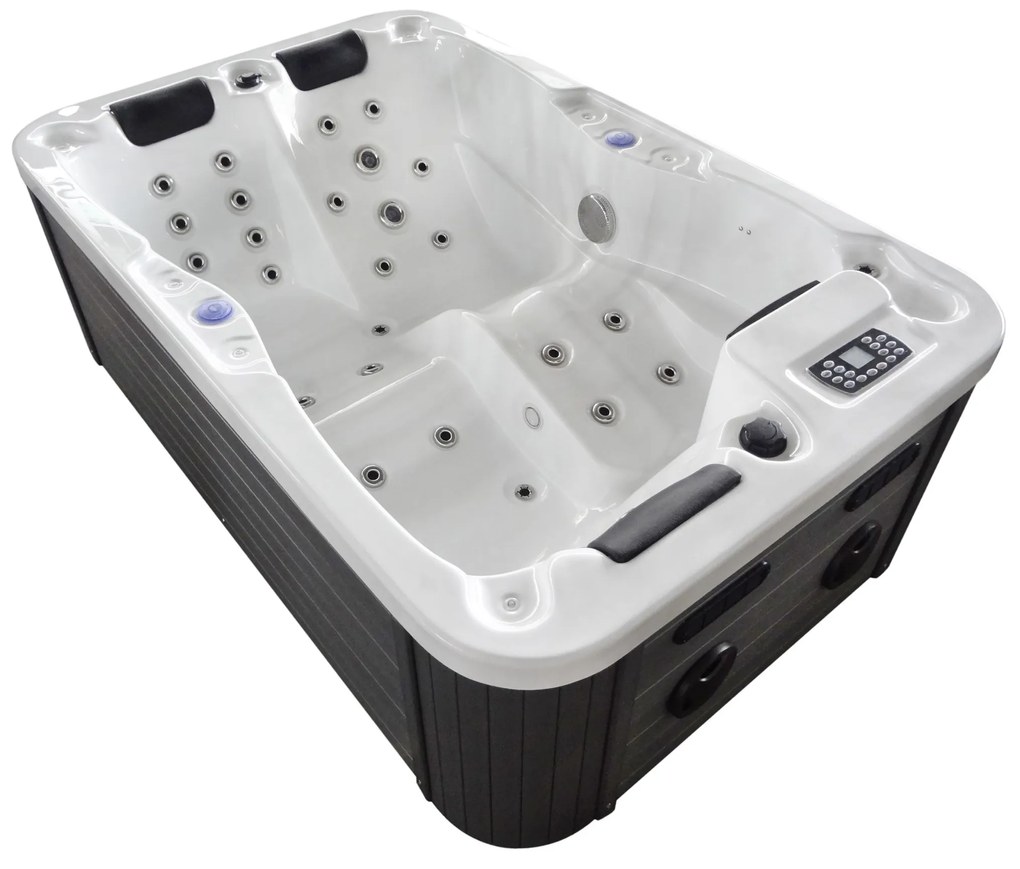 Badstuber Modena outdoor whirlpool 3-persoons wit