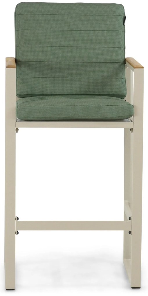 Barstoel Aluminium/Teak Taupe-naturel-bruin Lifestyle Garden Furniture Faro