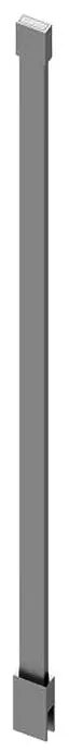 Saniclear Redro stabilisatiestang 100cm voor plafondbevestiging verouderd ijzer - gunmetal
